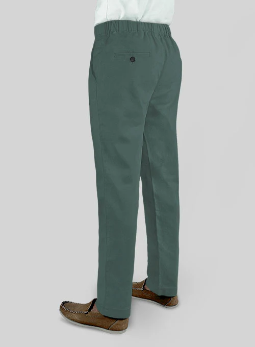 Easy Pants Gallo Green Stretch Chino - Image 3