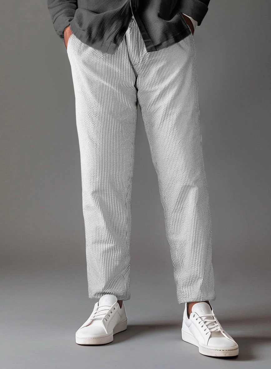 Easy Pants Gray Seersucker - Image 2