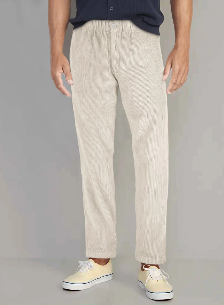 Easy Pants Ivory Corduroy - Image 2