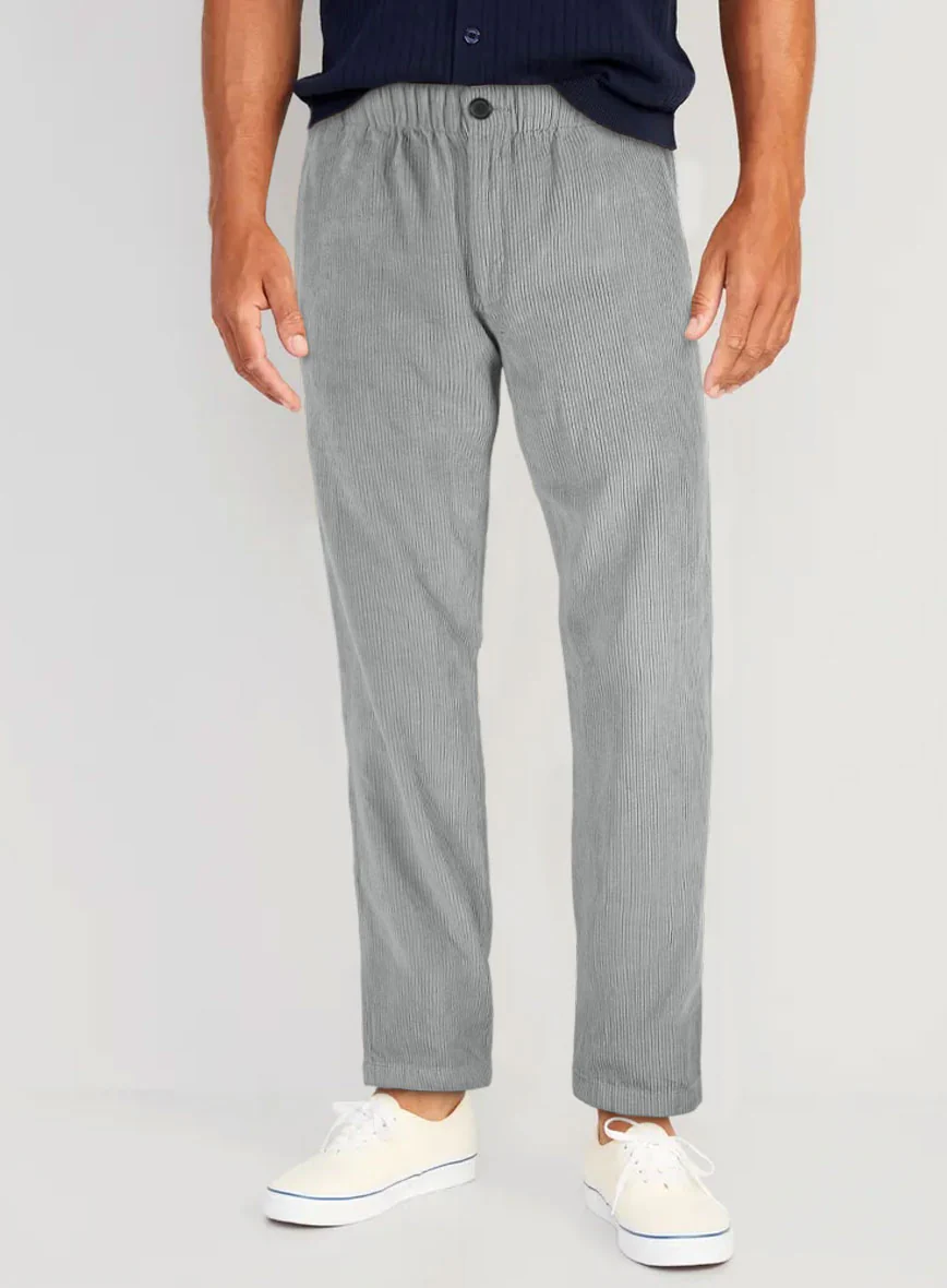 Easy Pants Light Gray Corduroy - Image 2