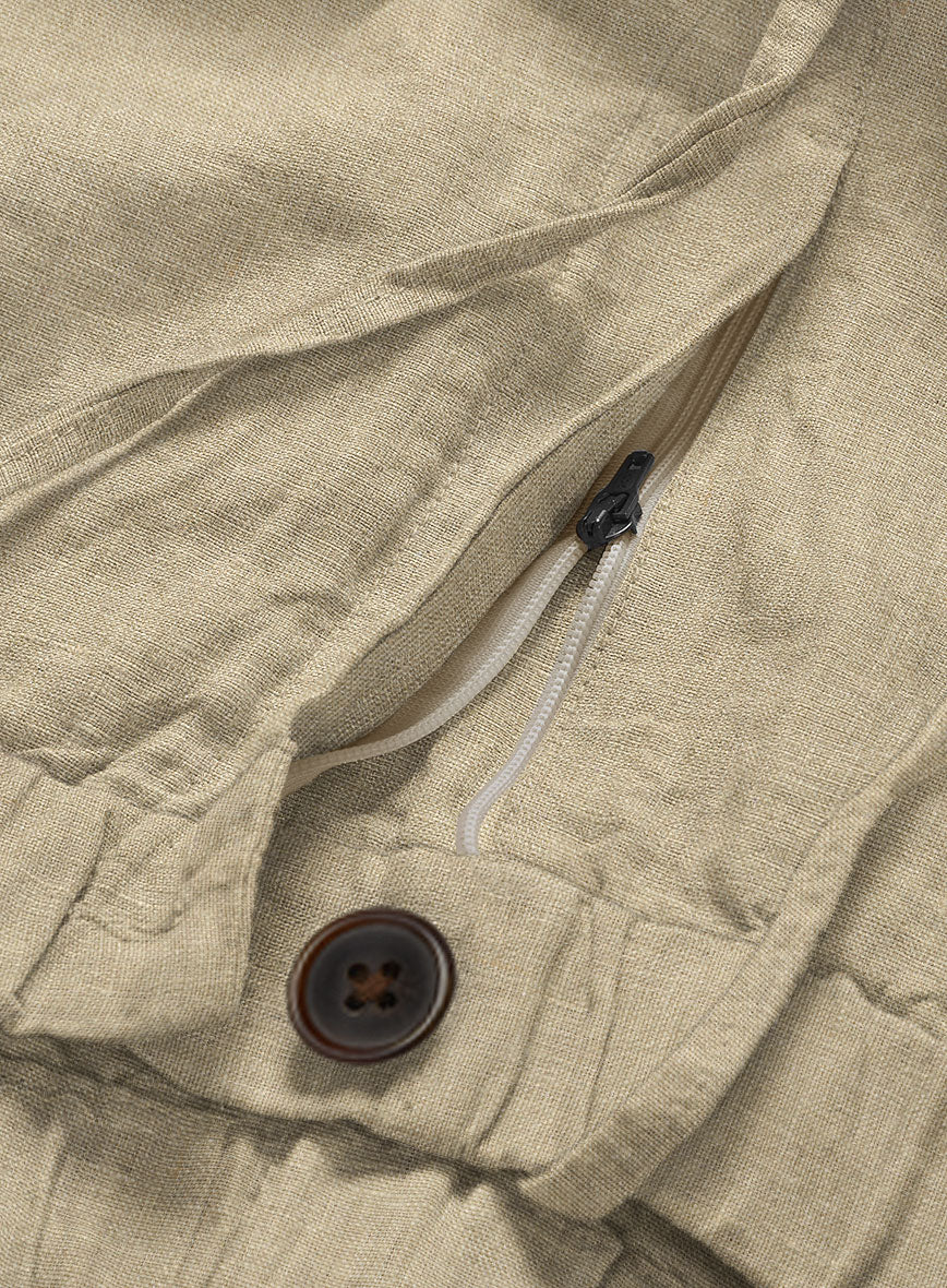 Easy Pants Maple Khaki Pure Linen - Image 3