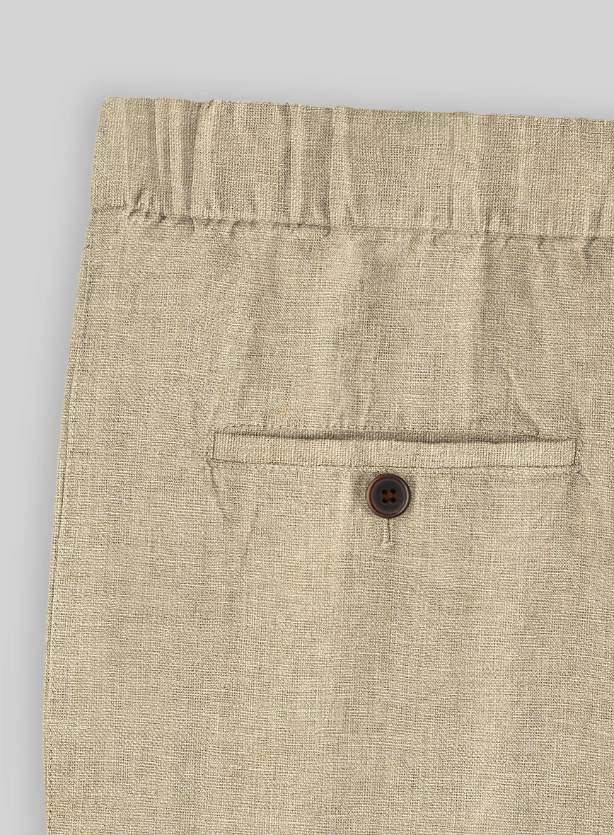 Easy Pants Maple Khaki Pure Linen - Image 5