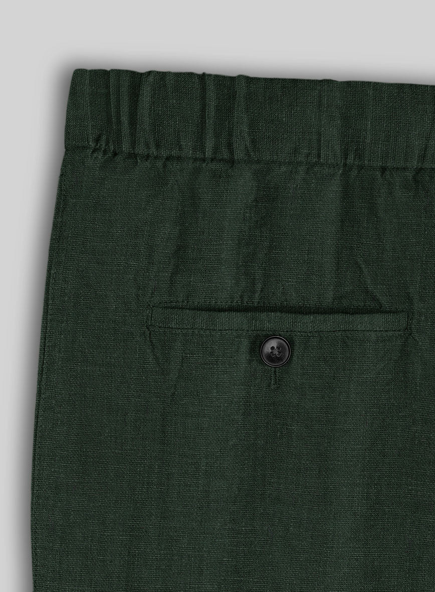 Easy Pants Martini Green Linen - Image 6