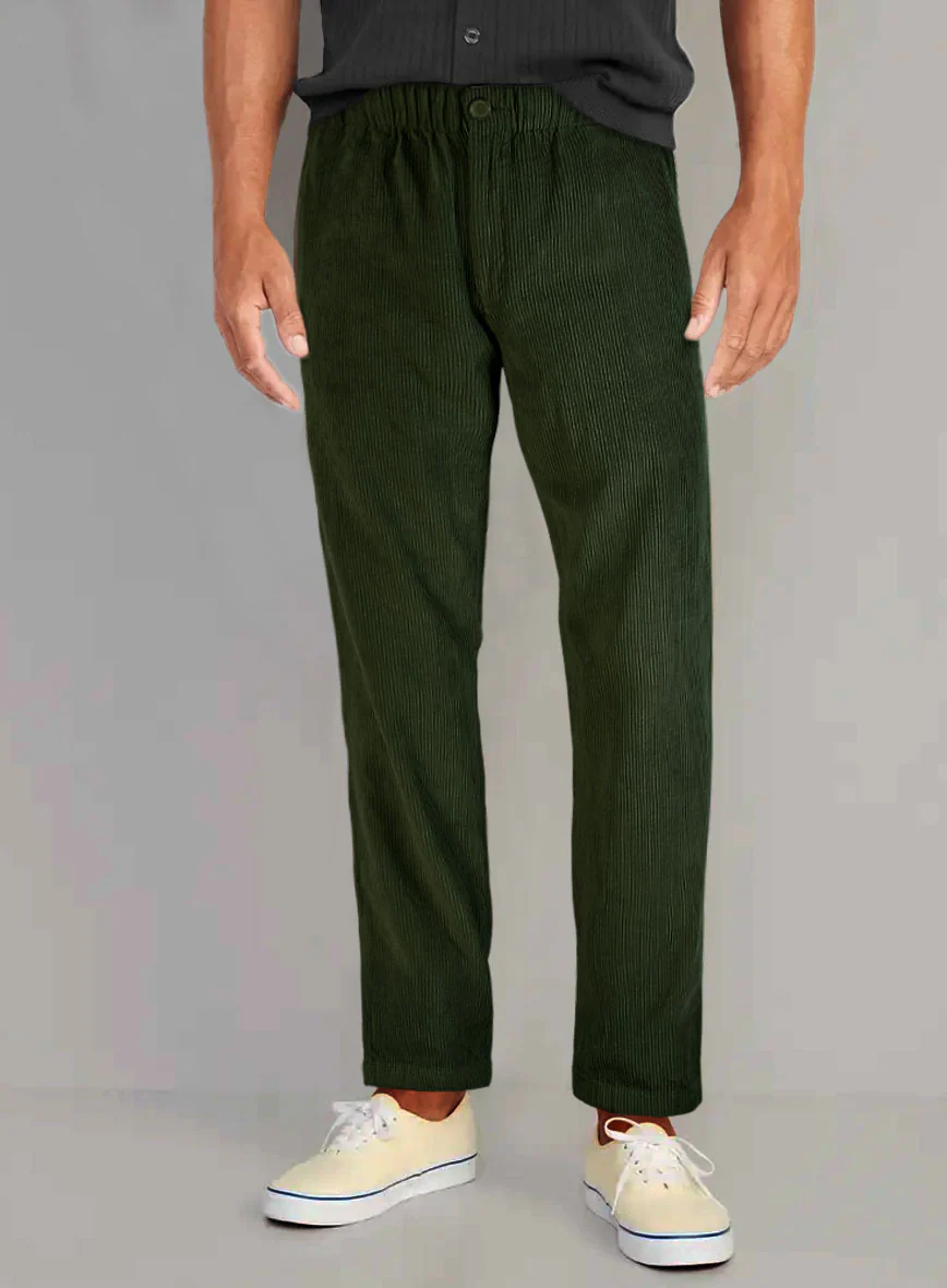 Easy Pants Olive Green Corduroy - Image 2