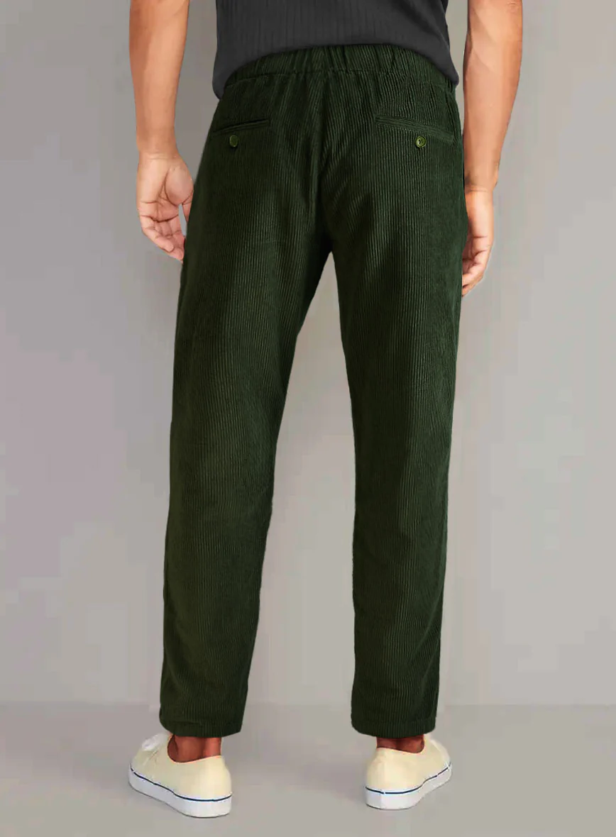 Easy Pants Olive Green Corduroy - Image 3