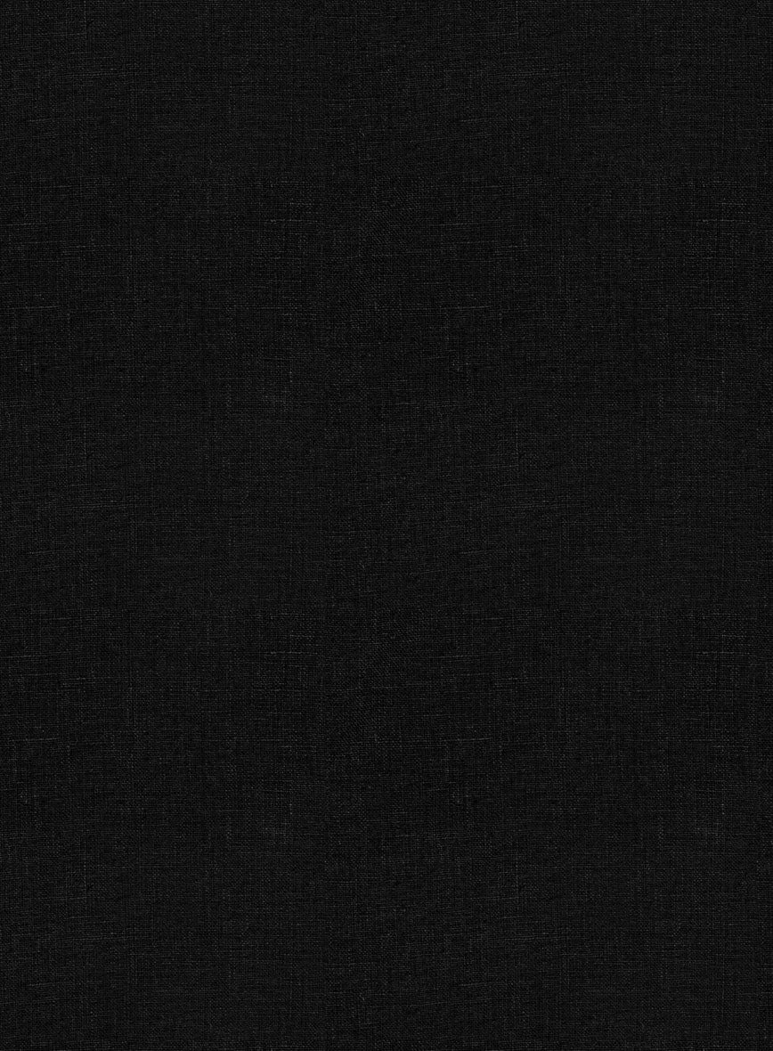 Easy Pants Pure Black Linen - Image 7