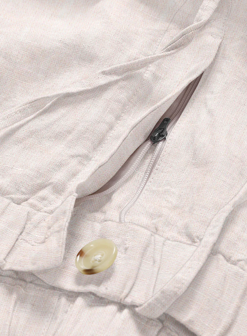 Easy Pants Roman Light Pink Linen - Image 5
