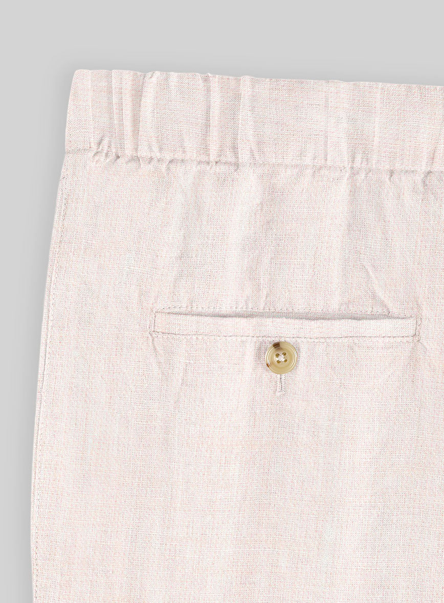 Easy Pants Roman Light Pink Linen - Image 6