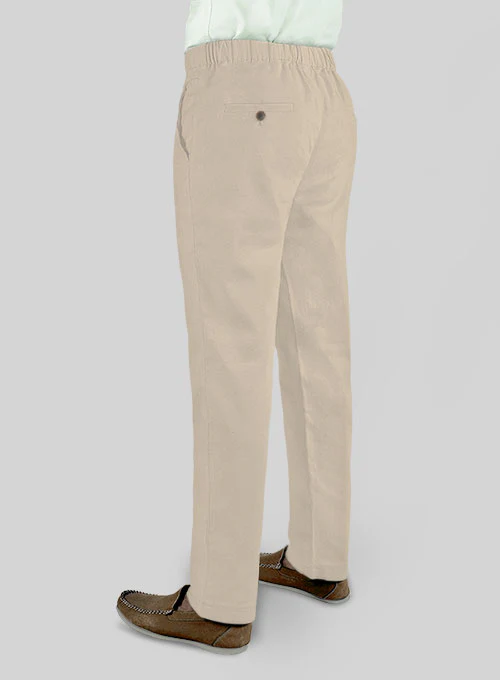 Easy Pants Sand Cotton Canvas - Image 3