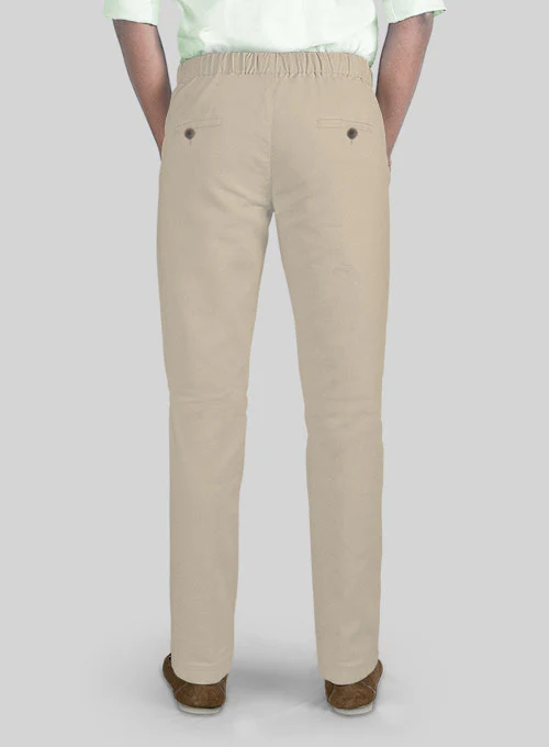 Easy Pants Sand Cotton Canvas - Image 4
