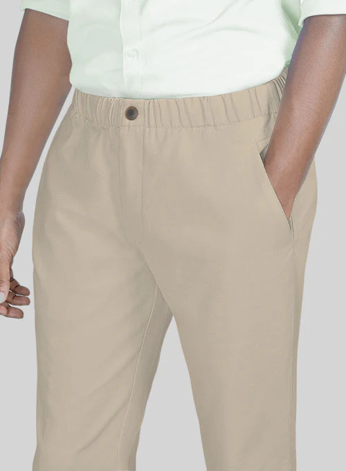 Easy Pants Sand Cotton Canvas - Image 5