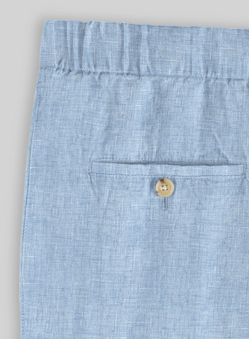 Easy Pants Tropical Blue Linen - Image 6