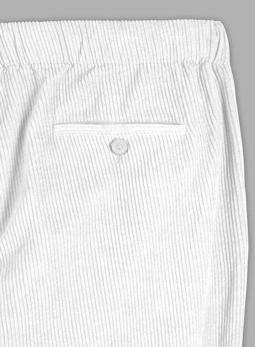 Easy Pants White Corduroy - Image 6