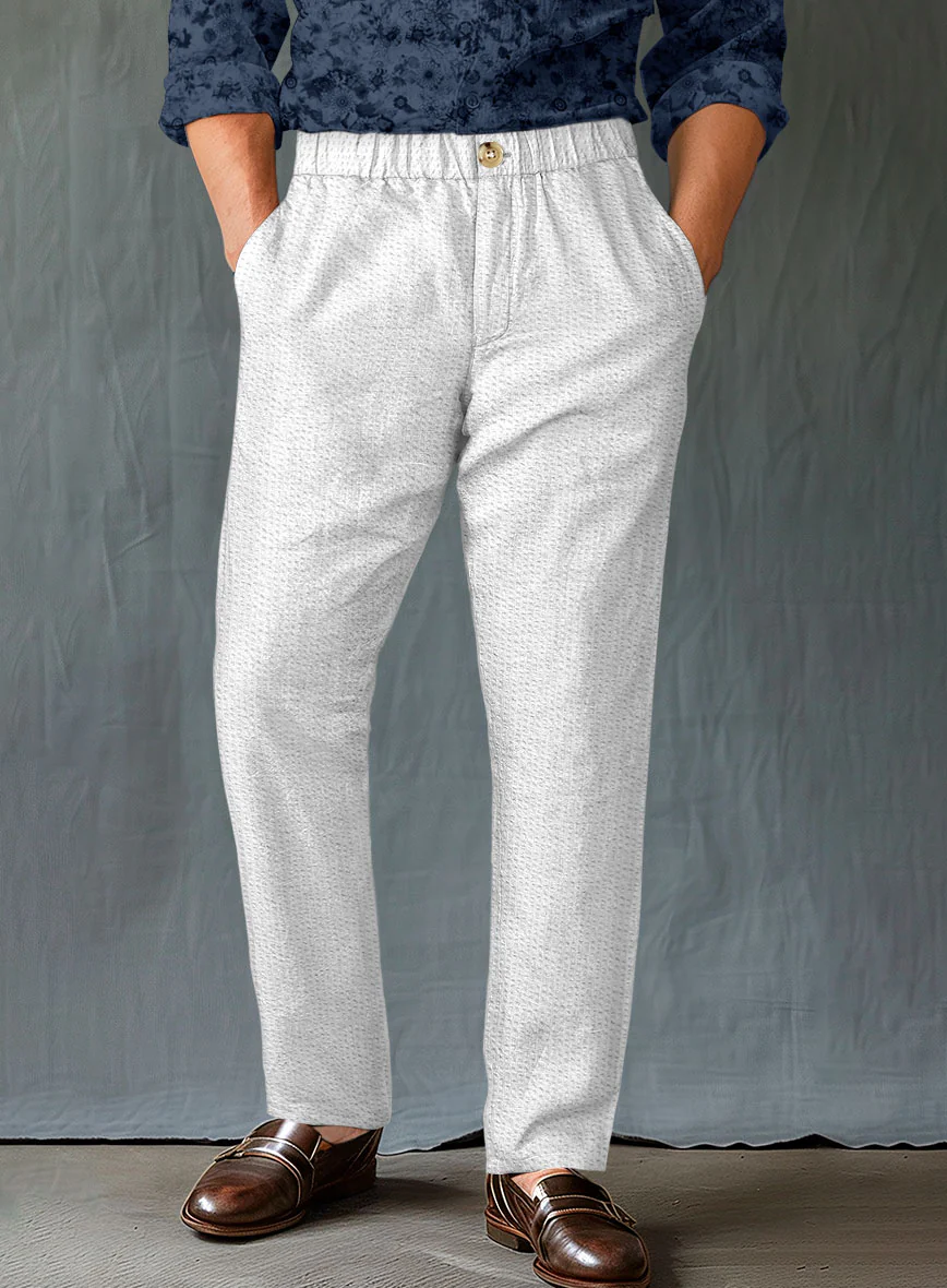 Easy Pants White Seersucker - Image 2