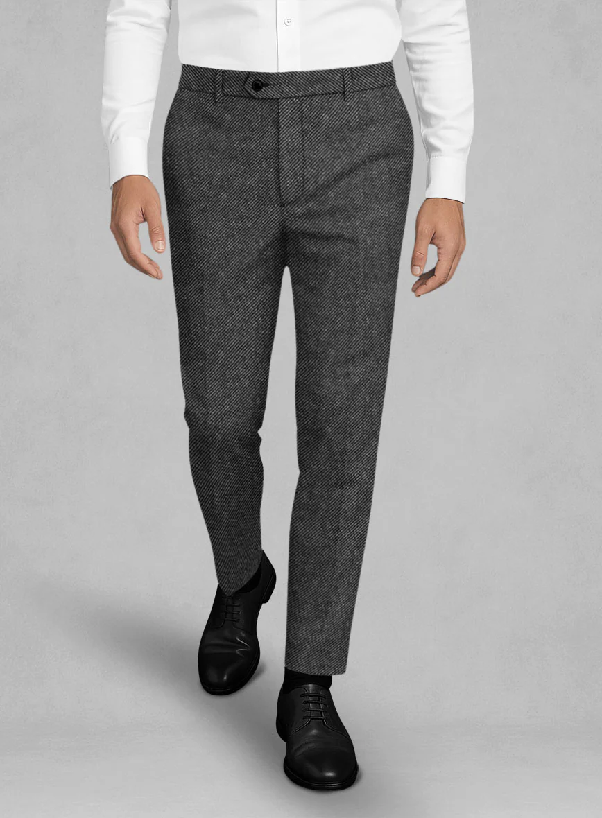 Ebony Twill Gray Tweed Suit - Image 4
