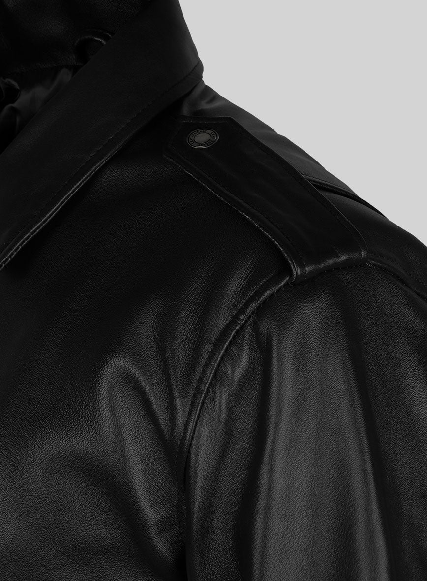 Elite Aviator Leather Jacket - Image 8