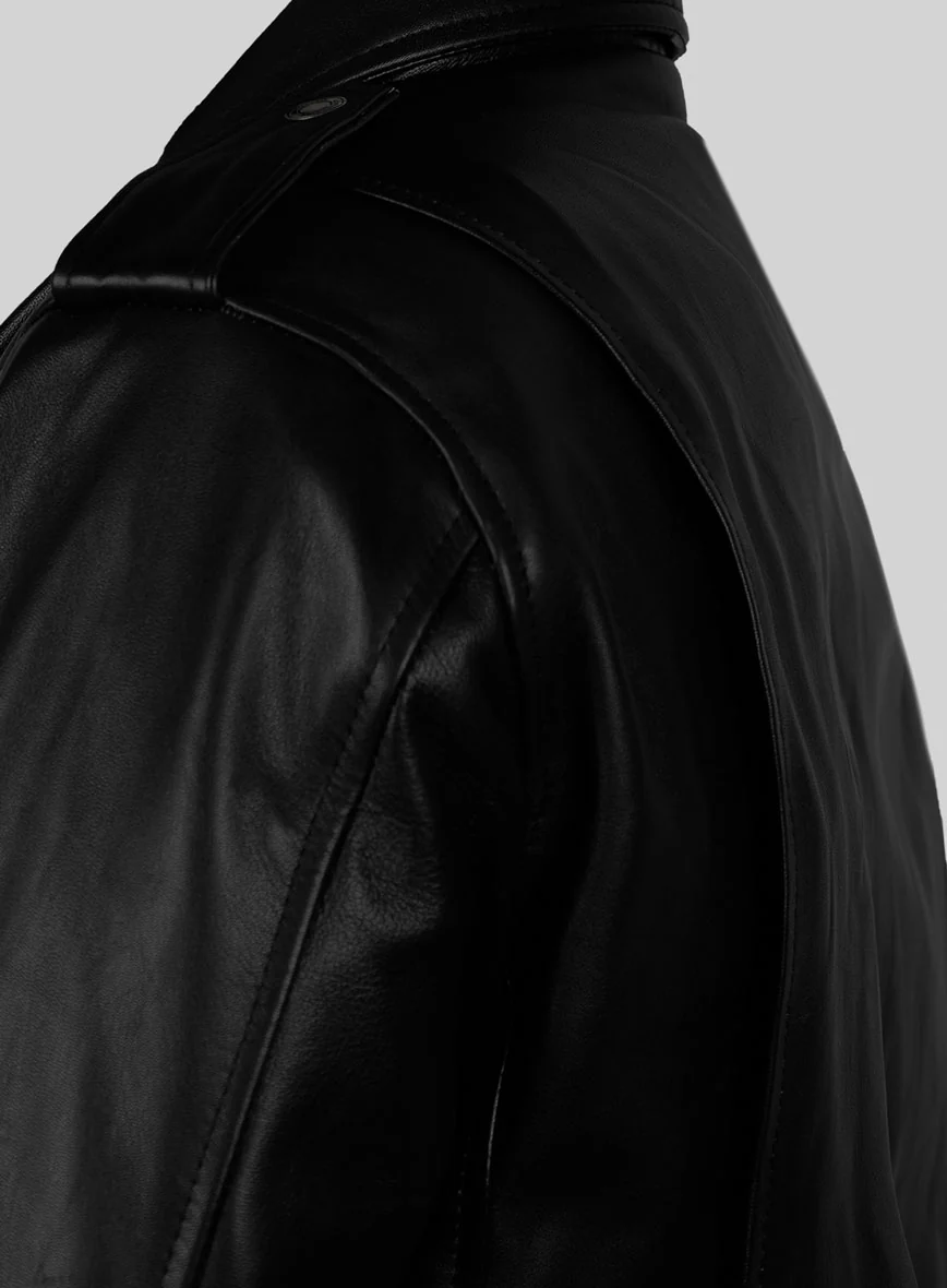 Elite Aviator Leather Jacket - Image 9
