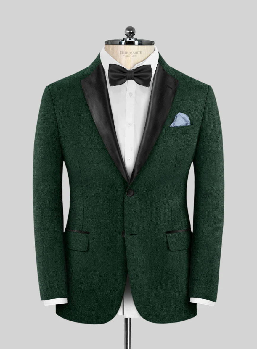 Emerald Green Tuxedo Suit - Image 2