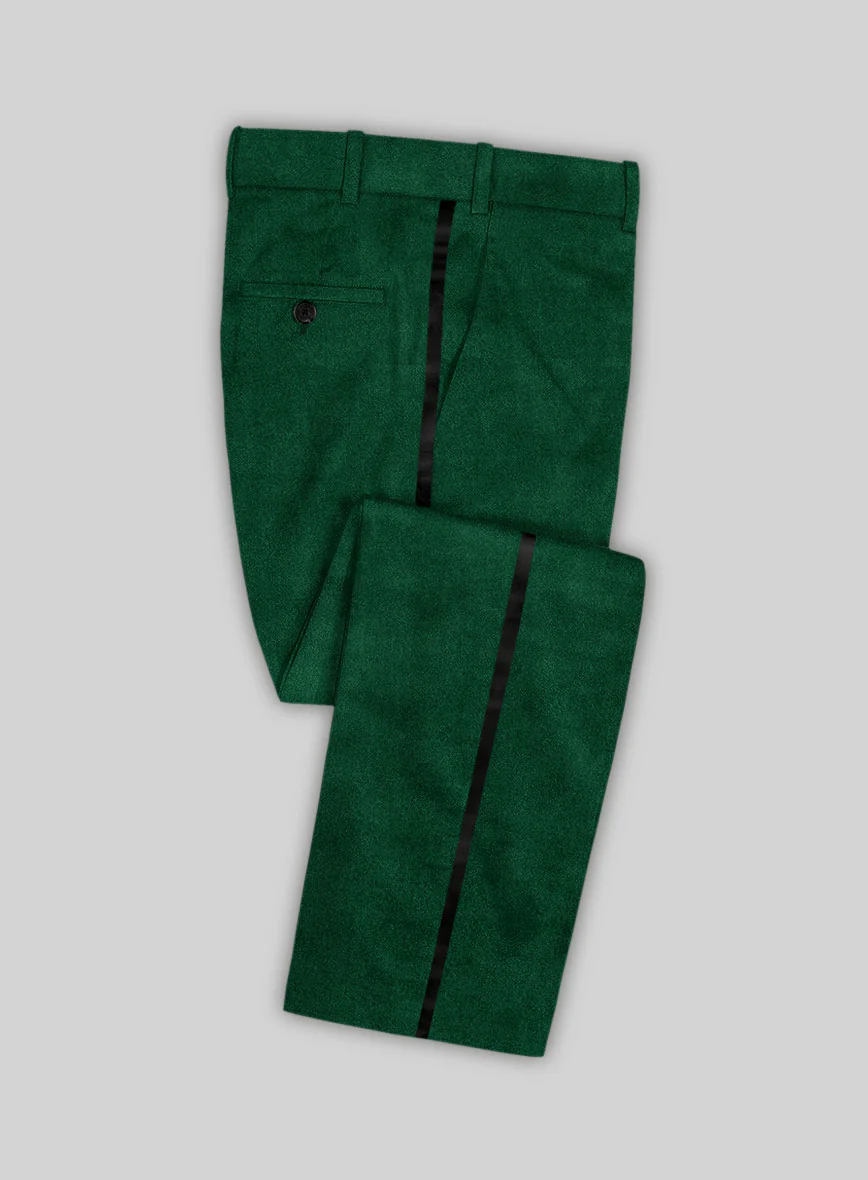 Emerald Green Velvet Tuxedo Suit - Image 6