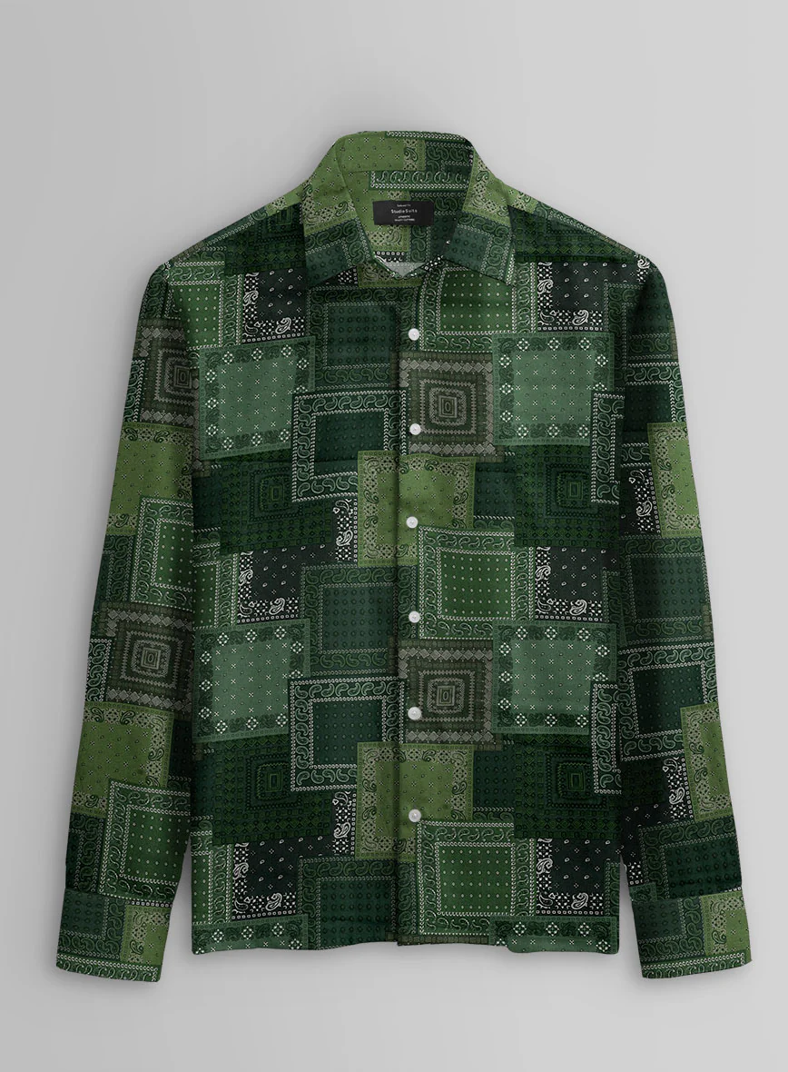 Emerald Heirloom Cotton Shirt - Image 2