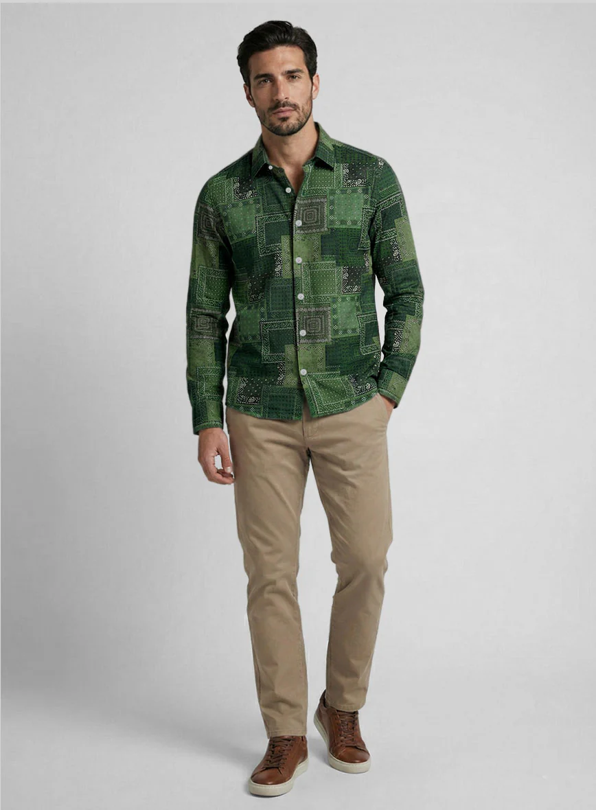 Emerald Heirloom Cotton Shirt - Image 3