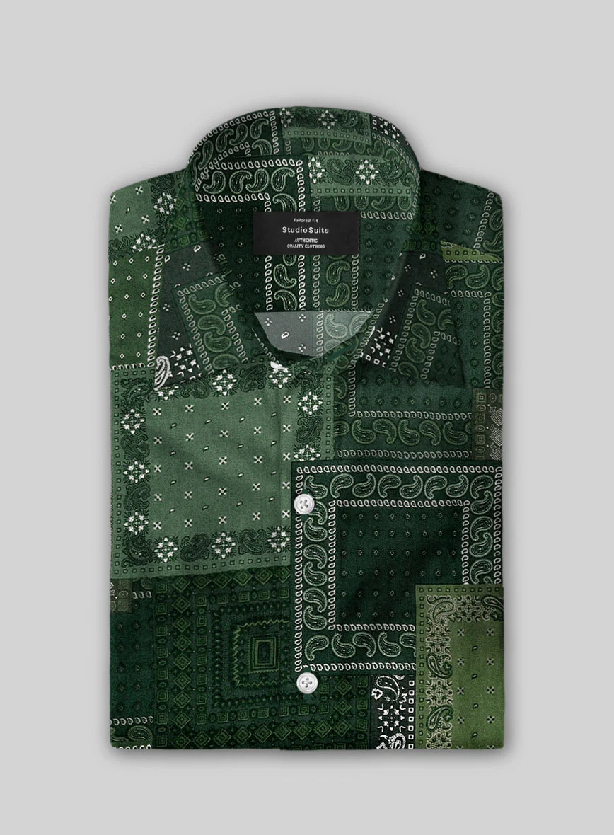 Emerald Heirloom Cotton Shirt - Image 4