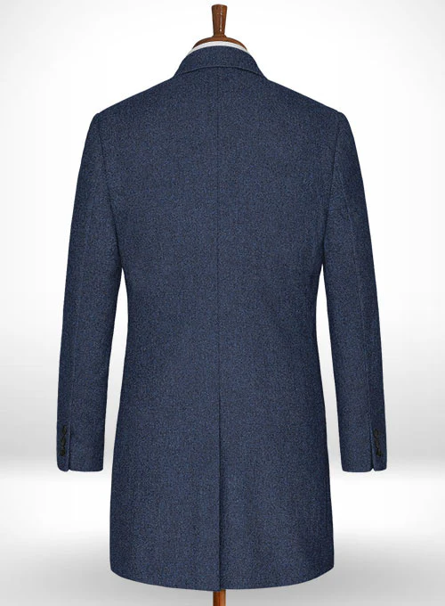 Empire Blue Tweed Overcoat - Image 2