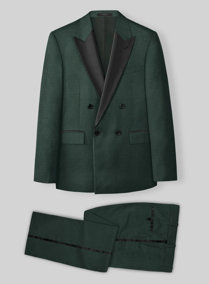 Enigma Green Double Breasted Tuxedo Suit - Image 2