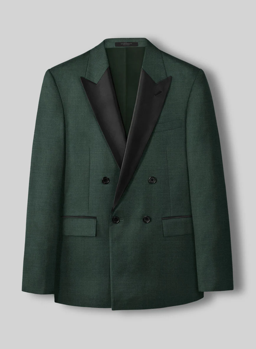 Enigma Green Double Breasted Tuxedo Suit - Image 3