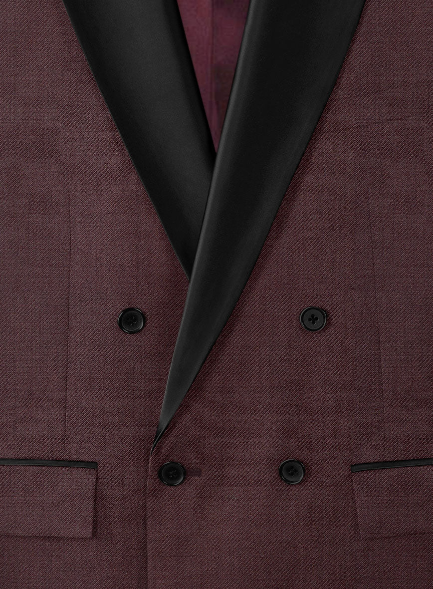 Enigma Wine Double Breasted Tuxedo Suit - Image 5
