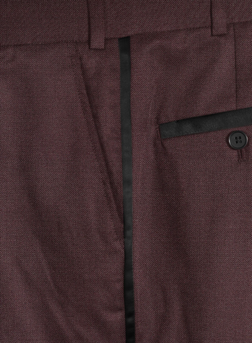 Enigma Wine Double Breasted Tuxedo Suit - Image 8