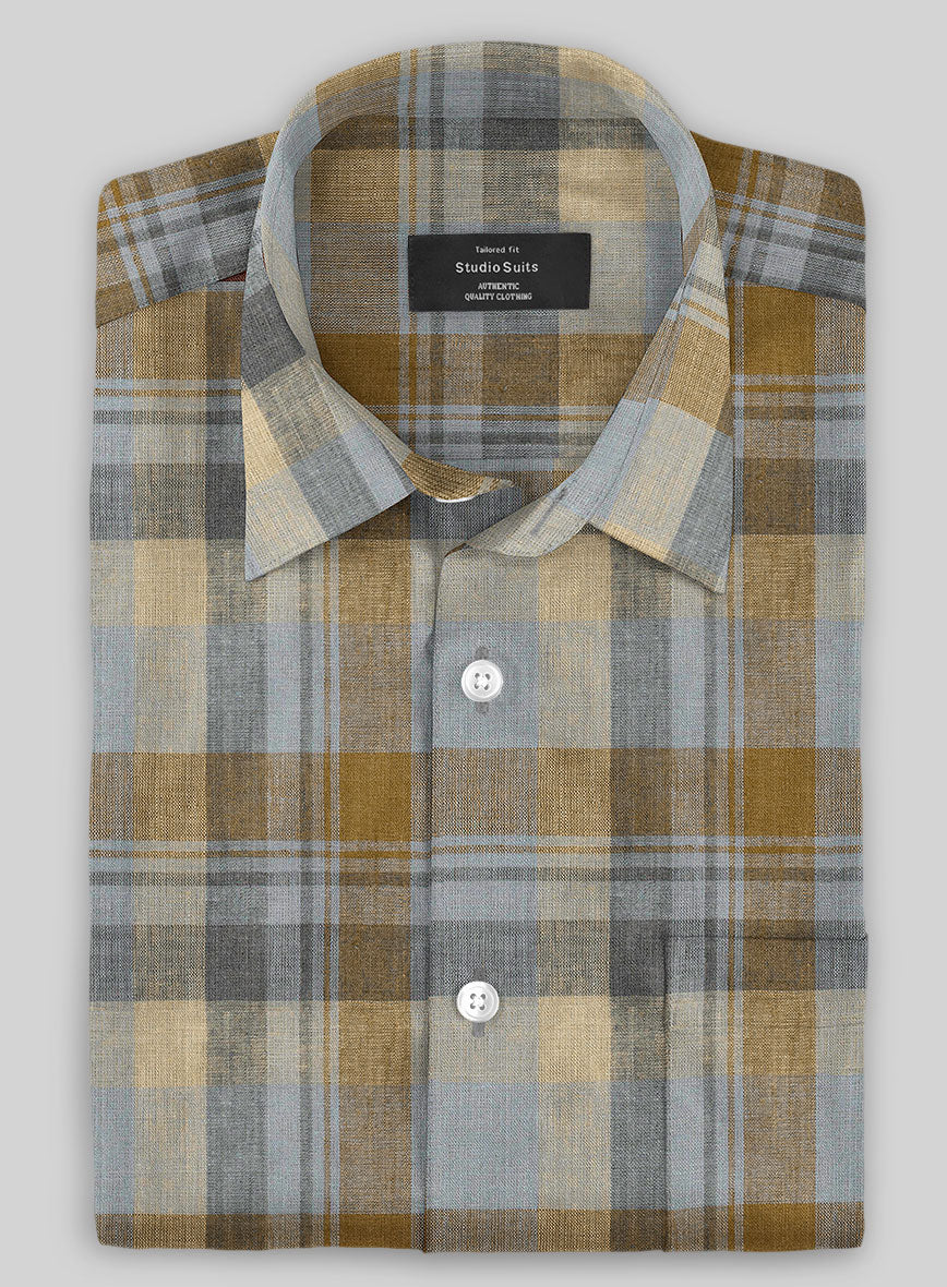 Enly Checks Linen Shirt - Image 2
