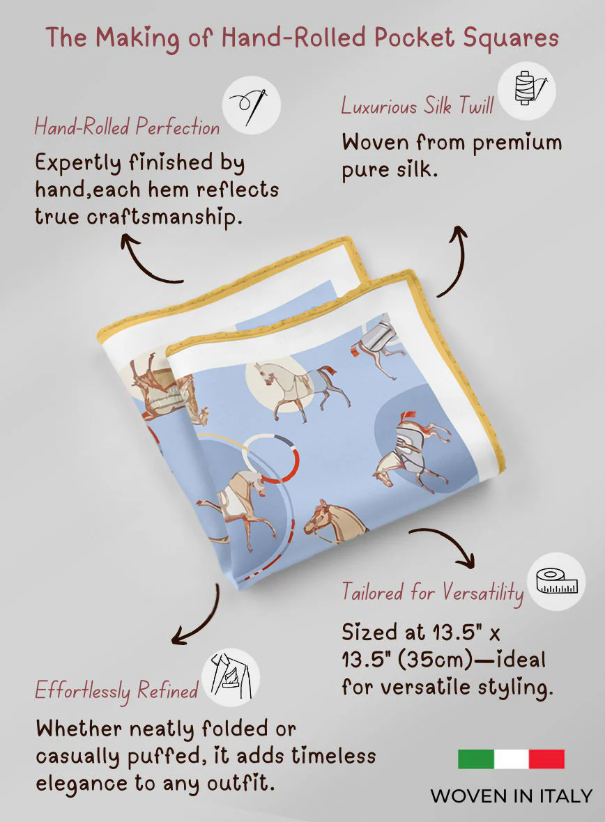 Equinoza Silk Pocket Square - Image 5