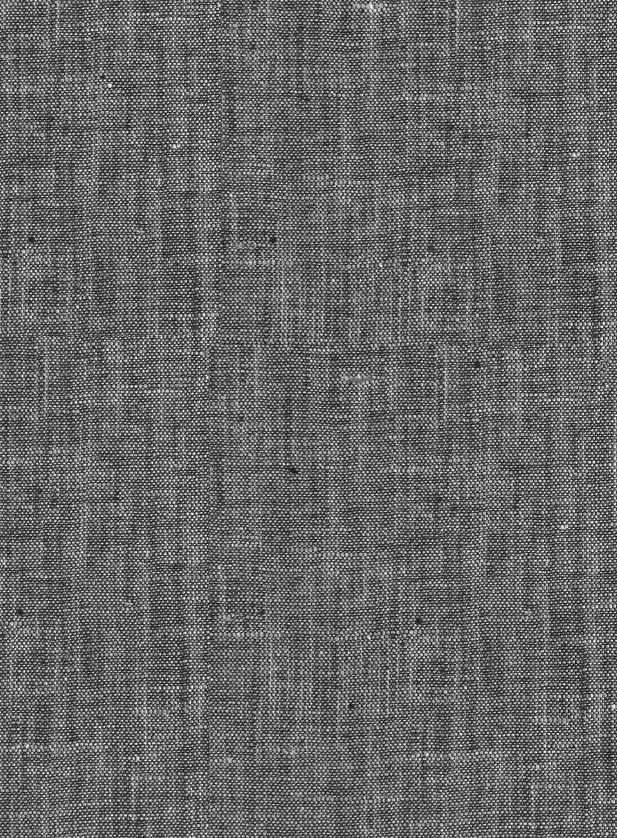 European Anchor Gray Linen Shirt - Image 4