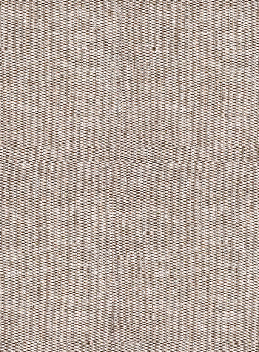 European Brown Linen Shirt - Image 4