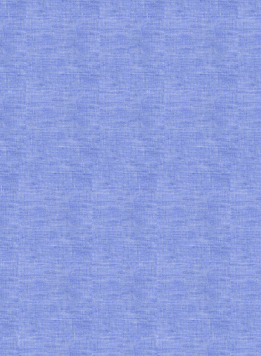 European Jordy Blue Linen Shirt - Image 4