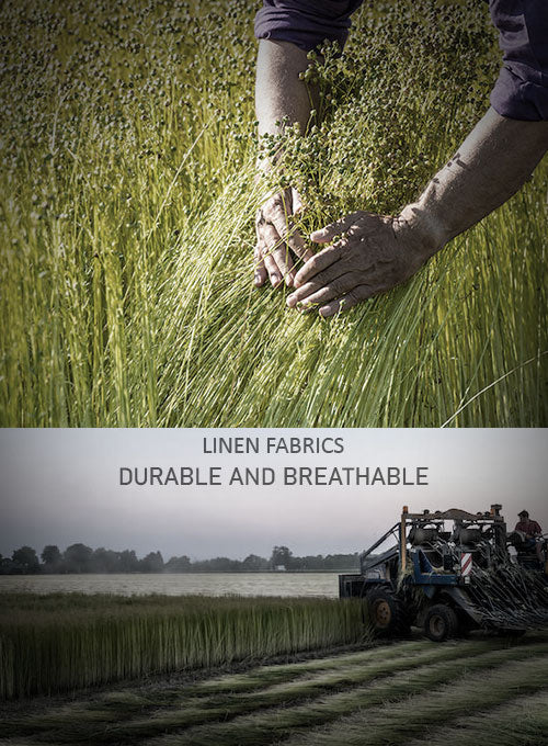 European Melon Red Linen Shirt - Image 5