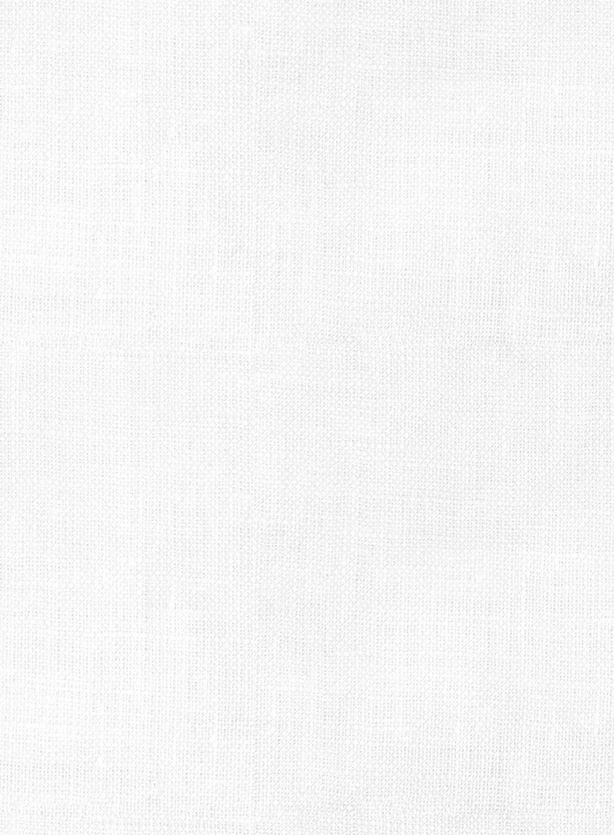European White Linen Penguin Embroidered Shirt - Image 4