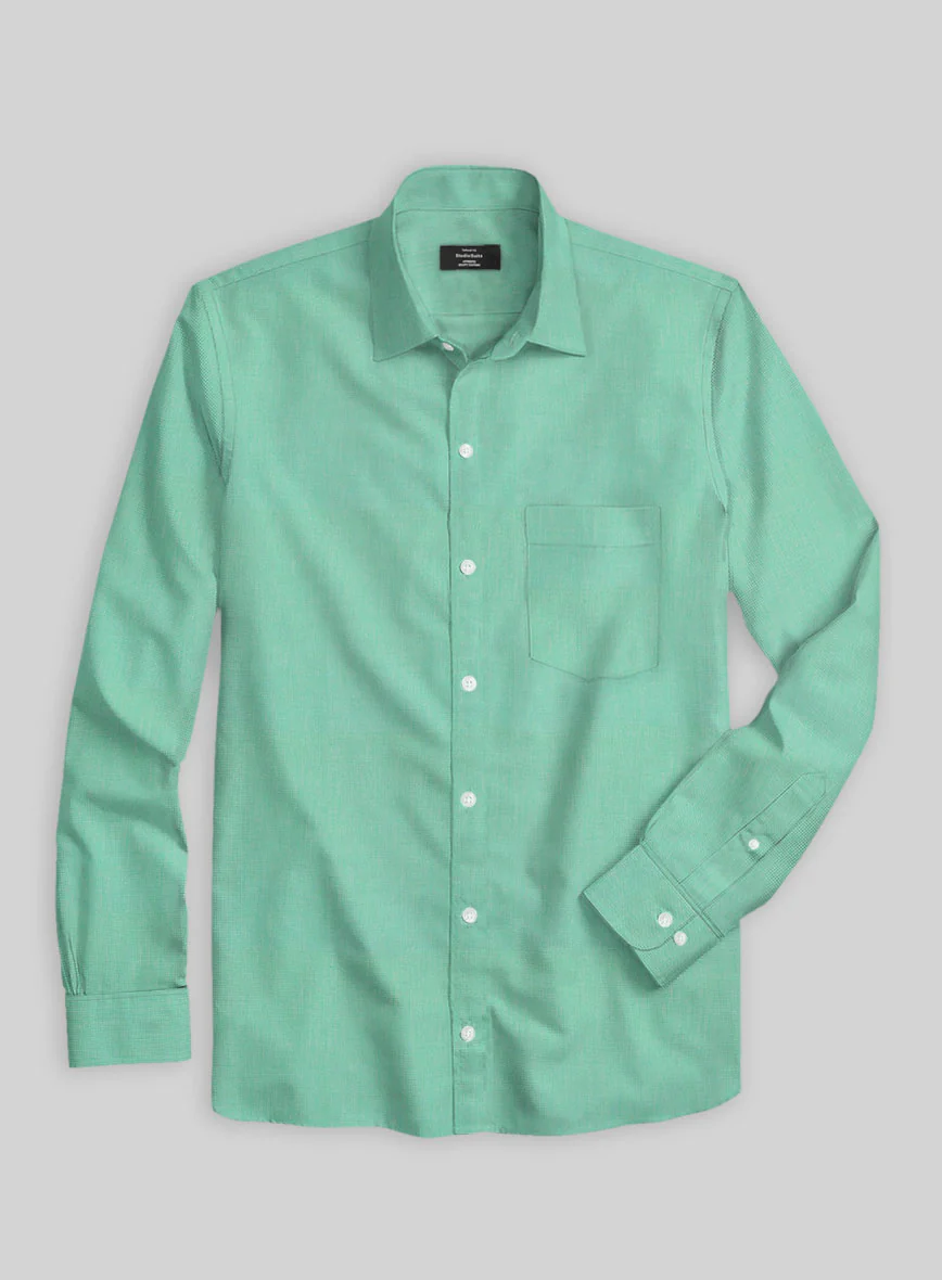 Fern Green Luxury Twill Shirt - Image 3