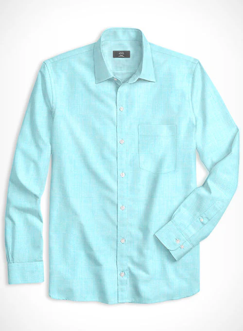 Filafil Poplene Aqua Blue Shirt - Image 2
