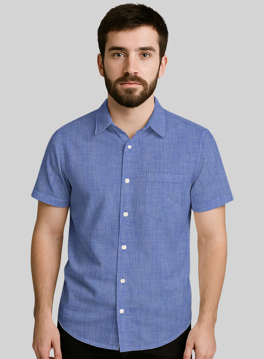 Filafil Poplene Blue Shirt - Image 2