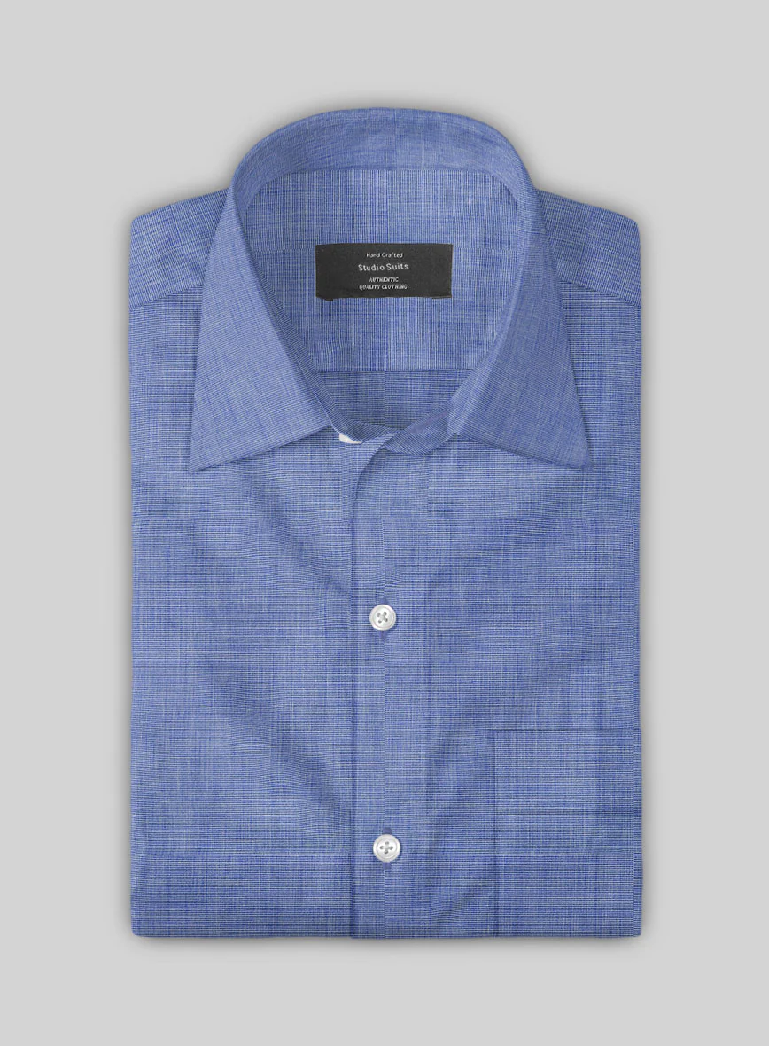 Filafil Poplene Blue Shirt - Image 3
