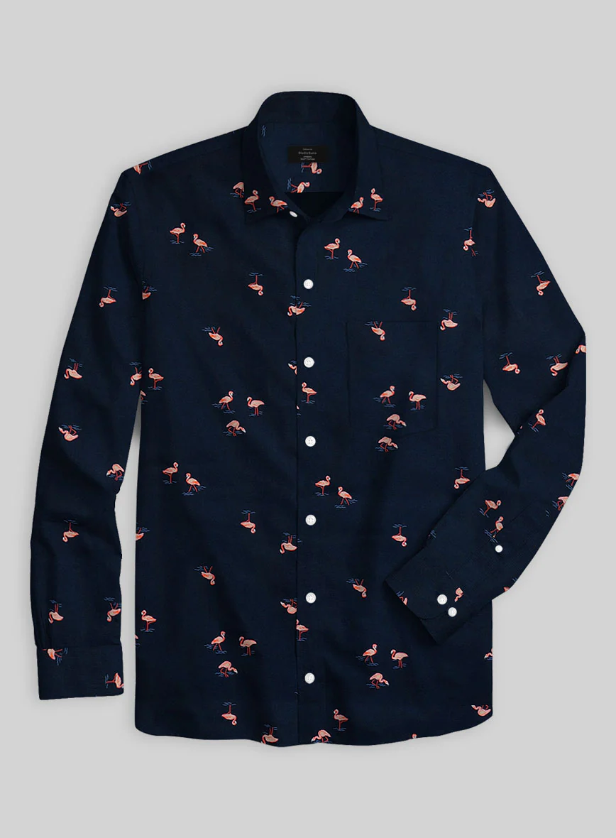 Flamingo Cotton Shirt - Image 2