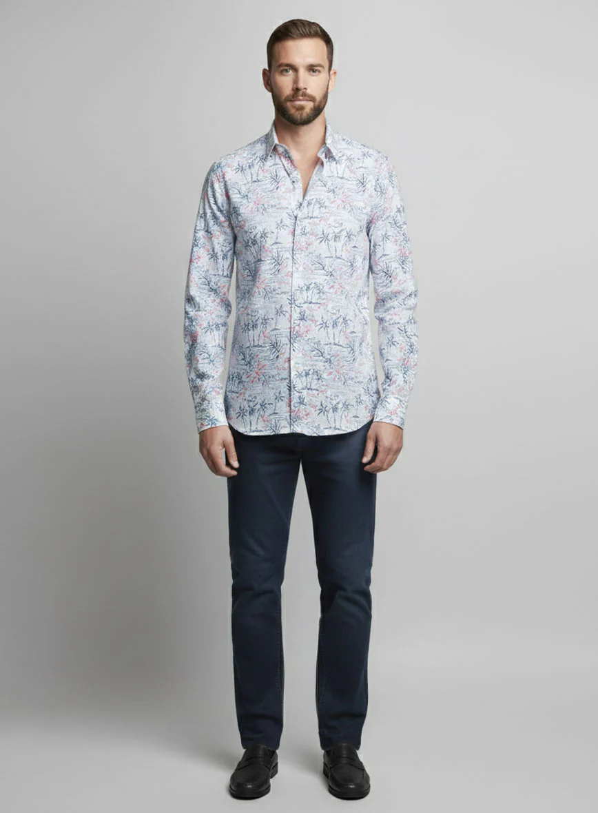 Flamingo Cove Cotton Shirt - Image 4