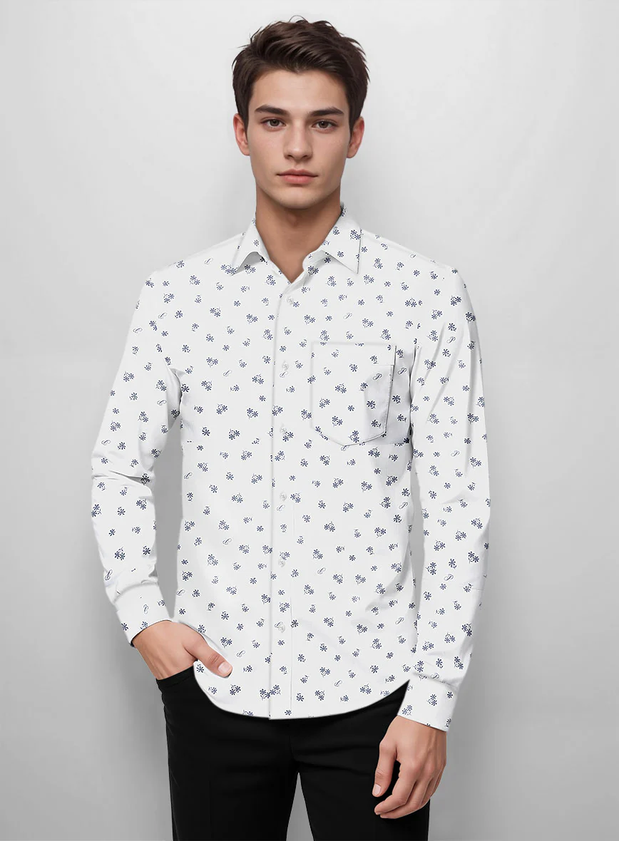 Floral Flake Cotton Shirt - Image 2