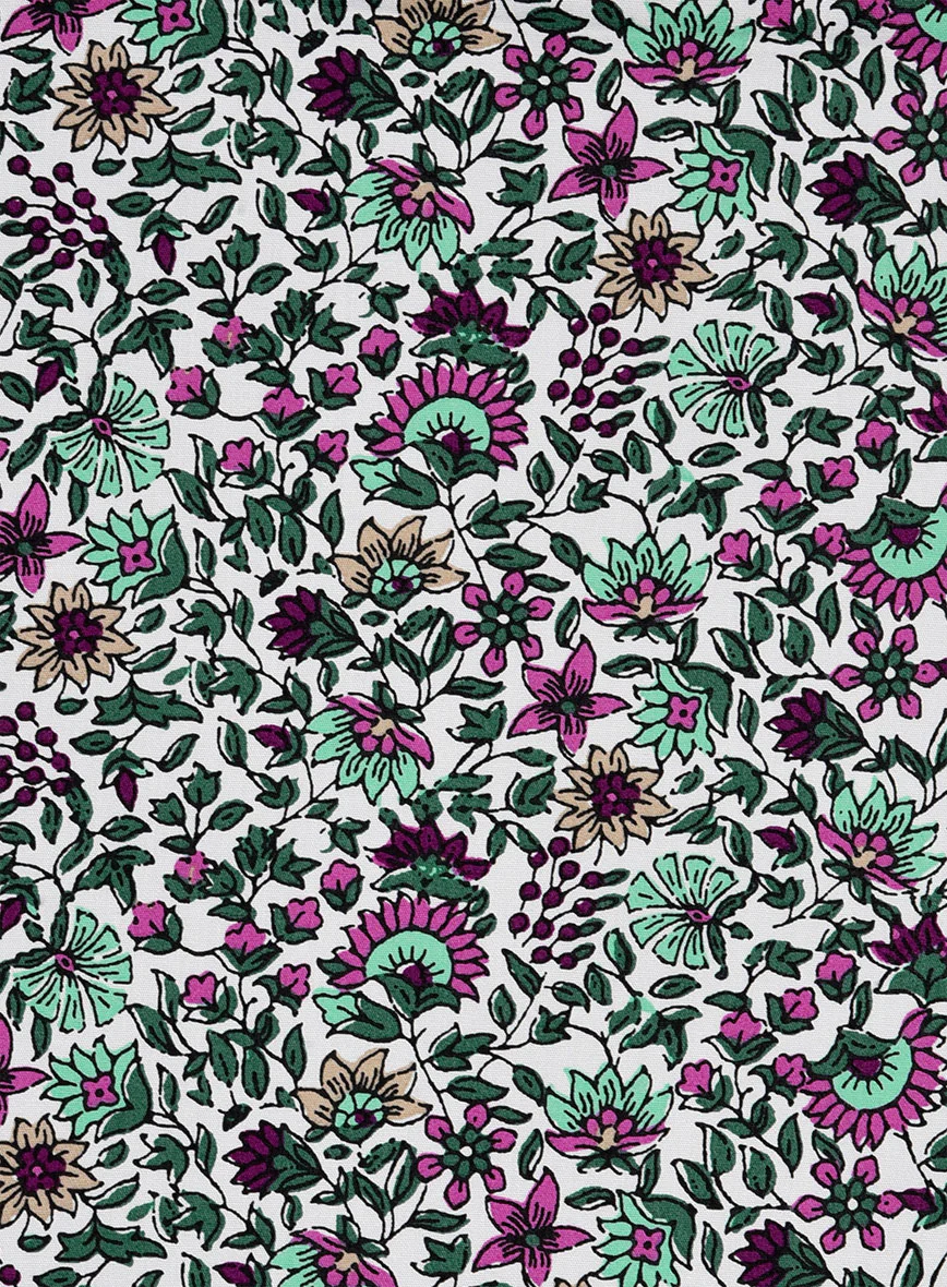 Floral Frost Cotton Lycra Shirt - Image 4