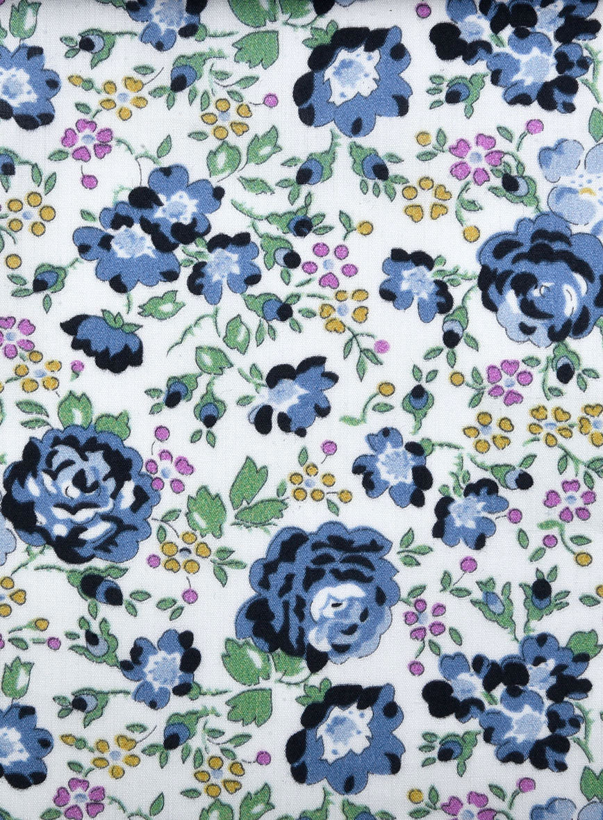 Floral Symphony Feather Cotton Shirt - Image 5