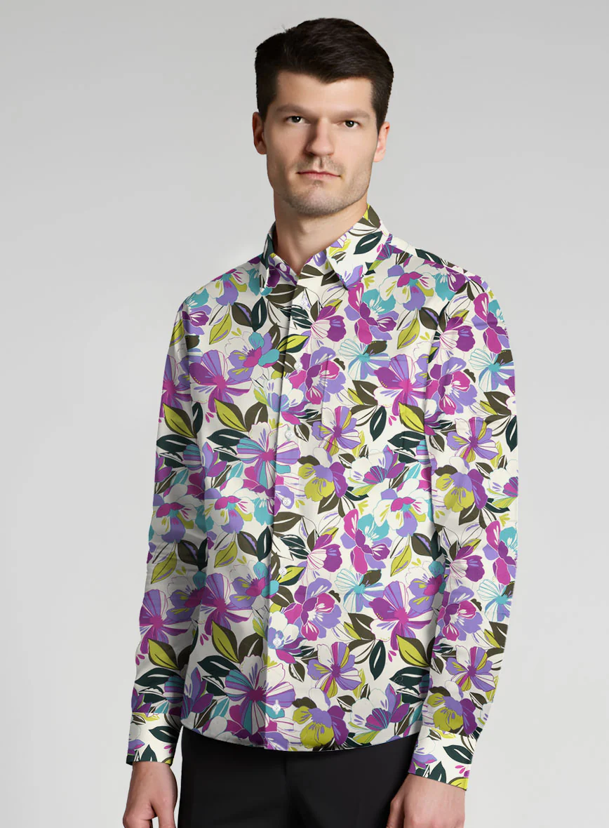 Floralush Cotton Lycra Shirt - Image 2