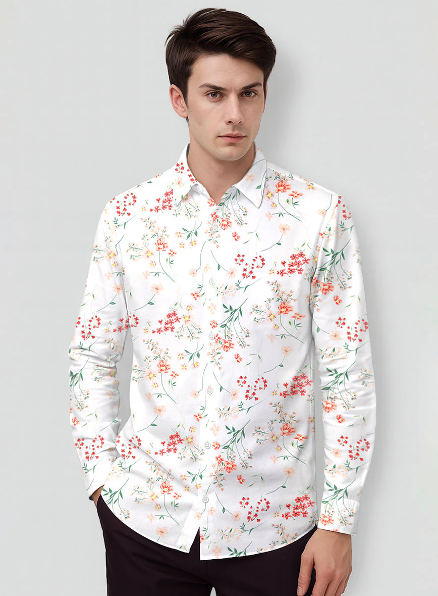 Floret Whirl Cotton Shirt - Image 2