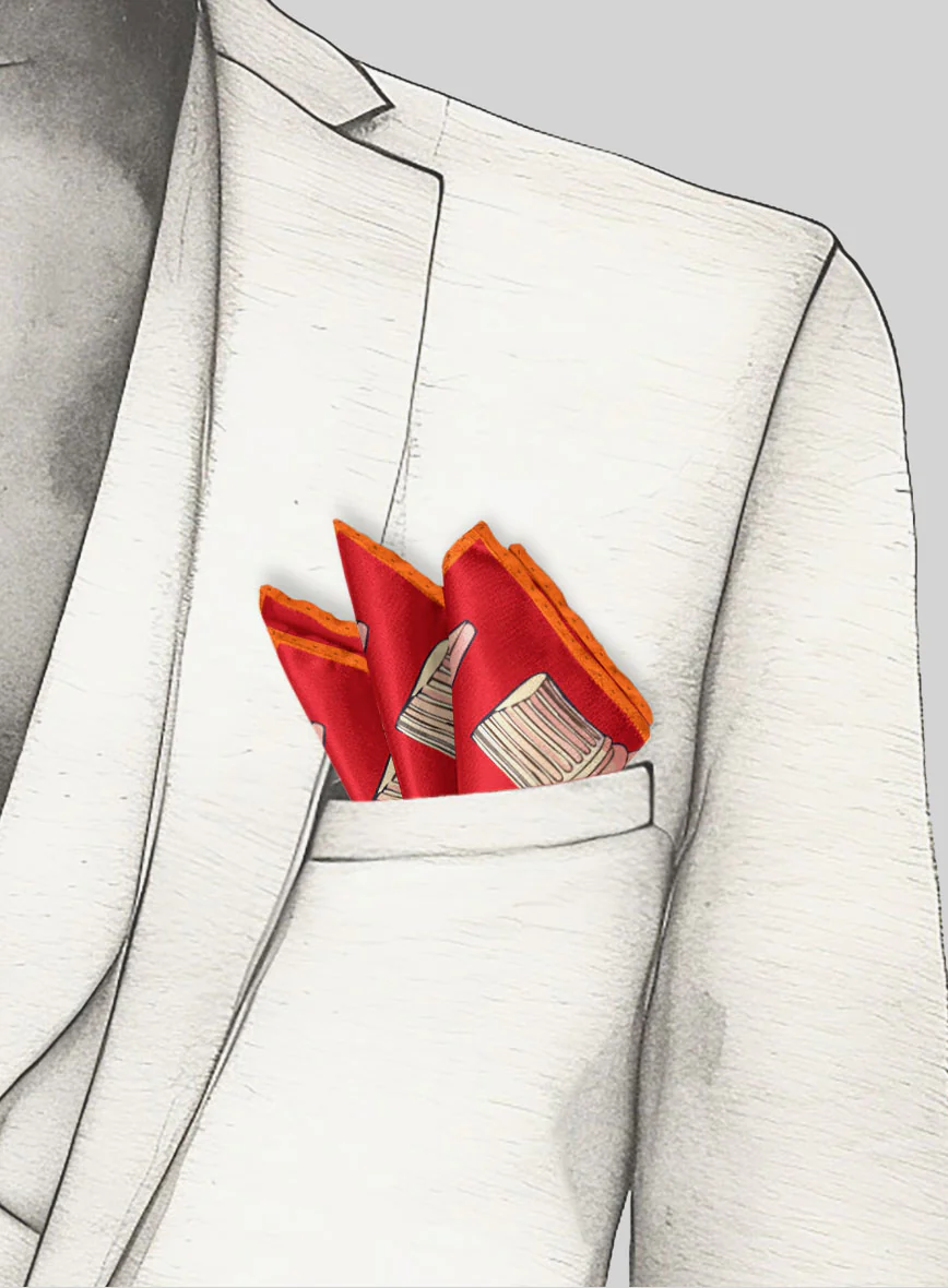 Fragmenta Silk Pocket Square - Image 4